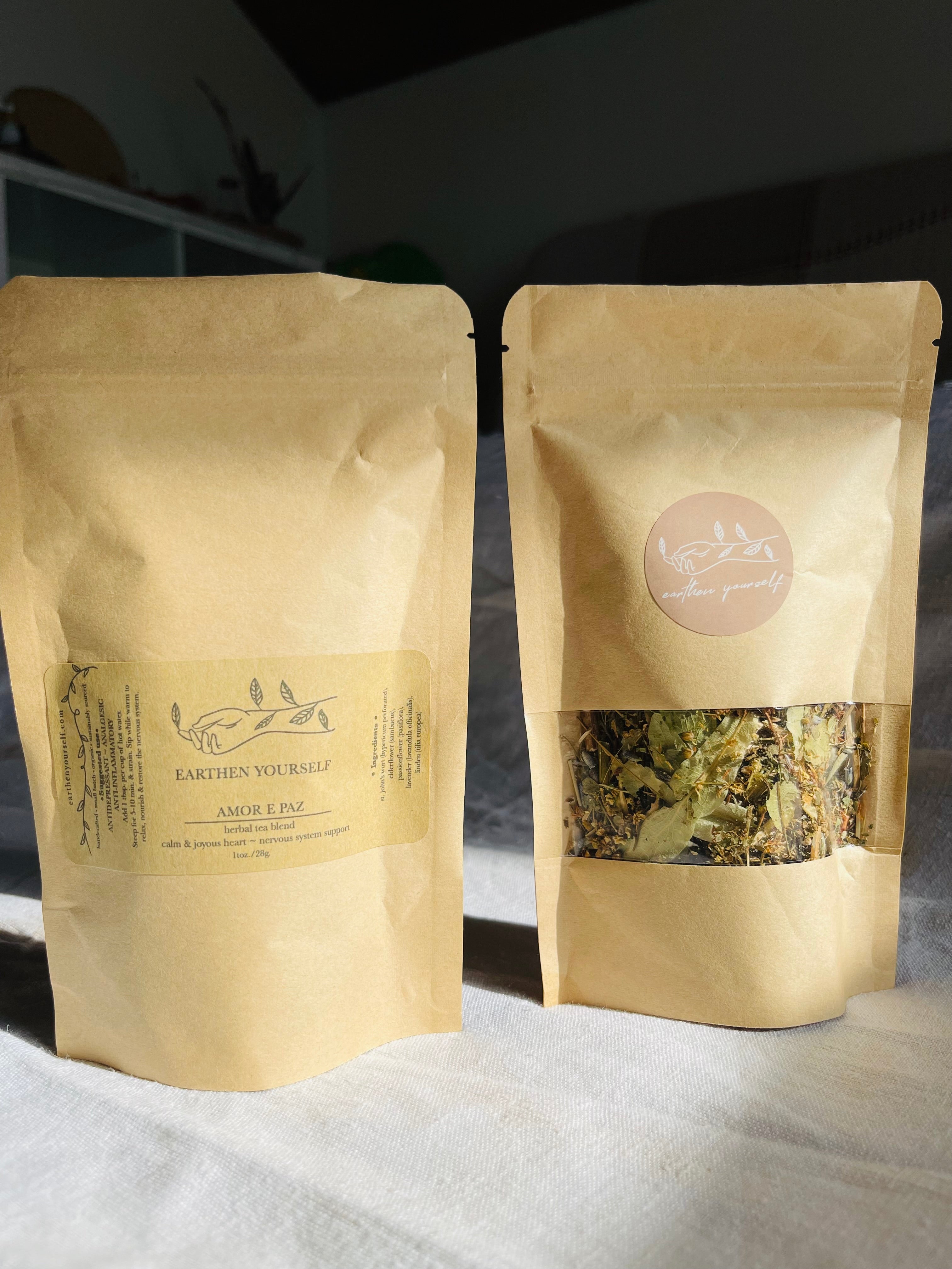 amor e paz ⋒ herbal tea - earthen yourself
