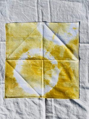 plant dyed linen napkin - earthen yourself