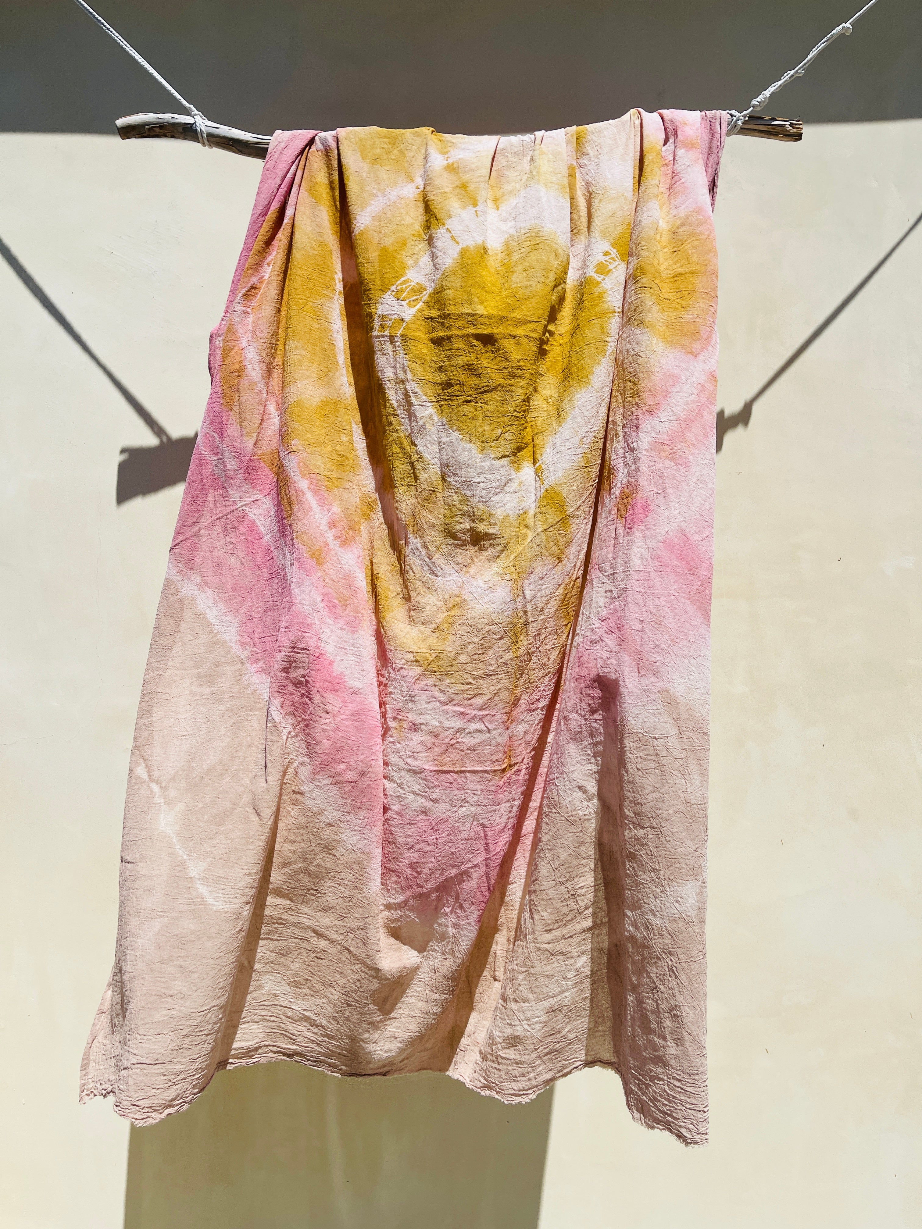 ⋒ naturally dyed organic cotton scarves ⋒ - earthen yourself