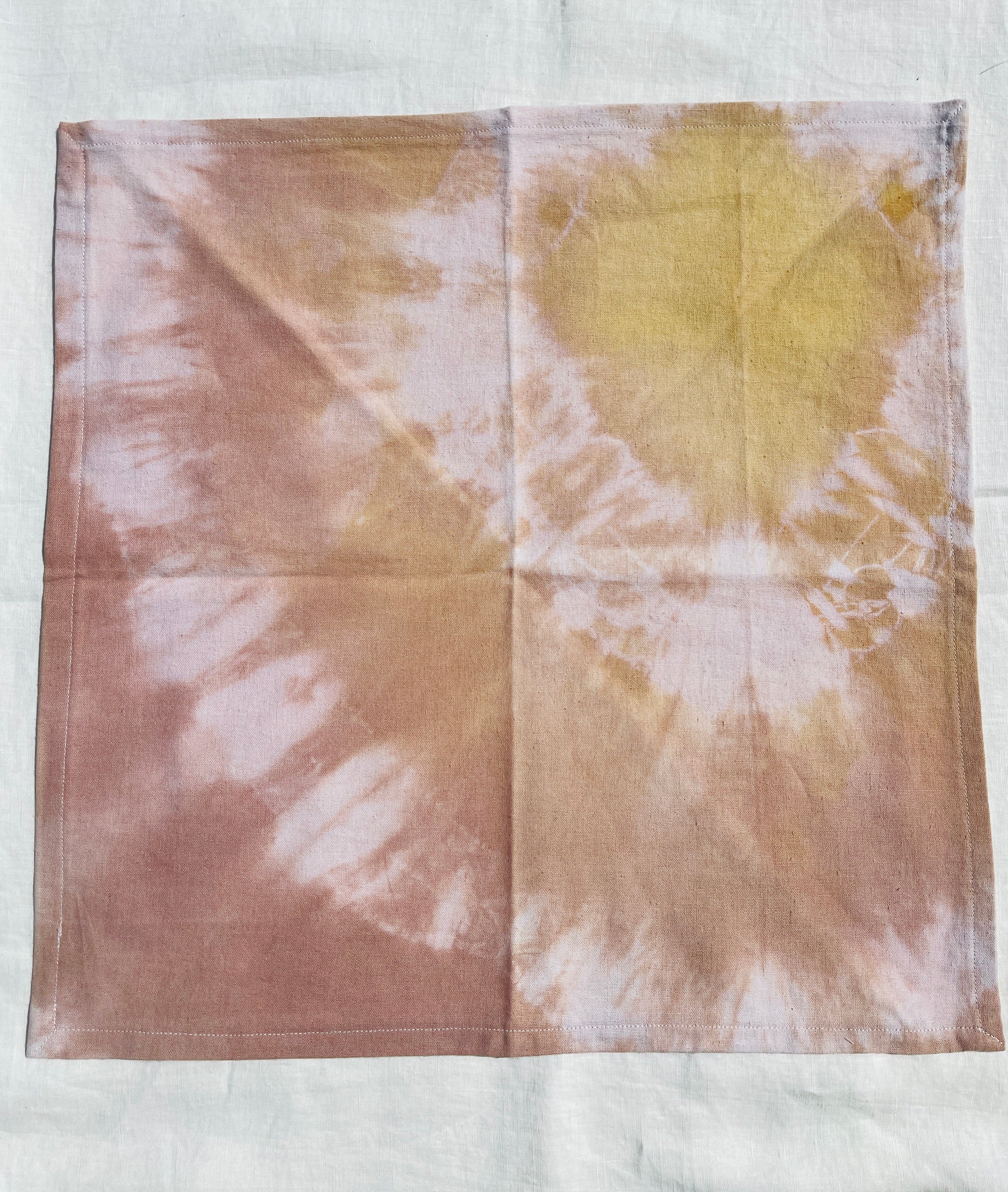 plant dyed linen napkin - earthen yourself