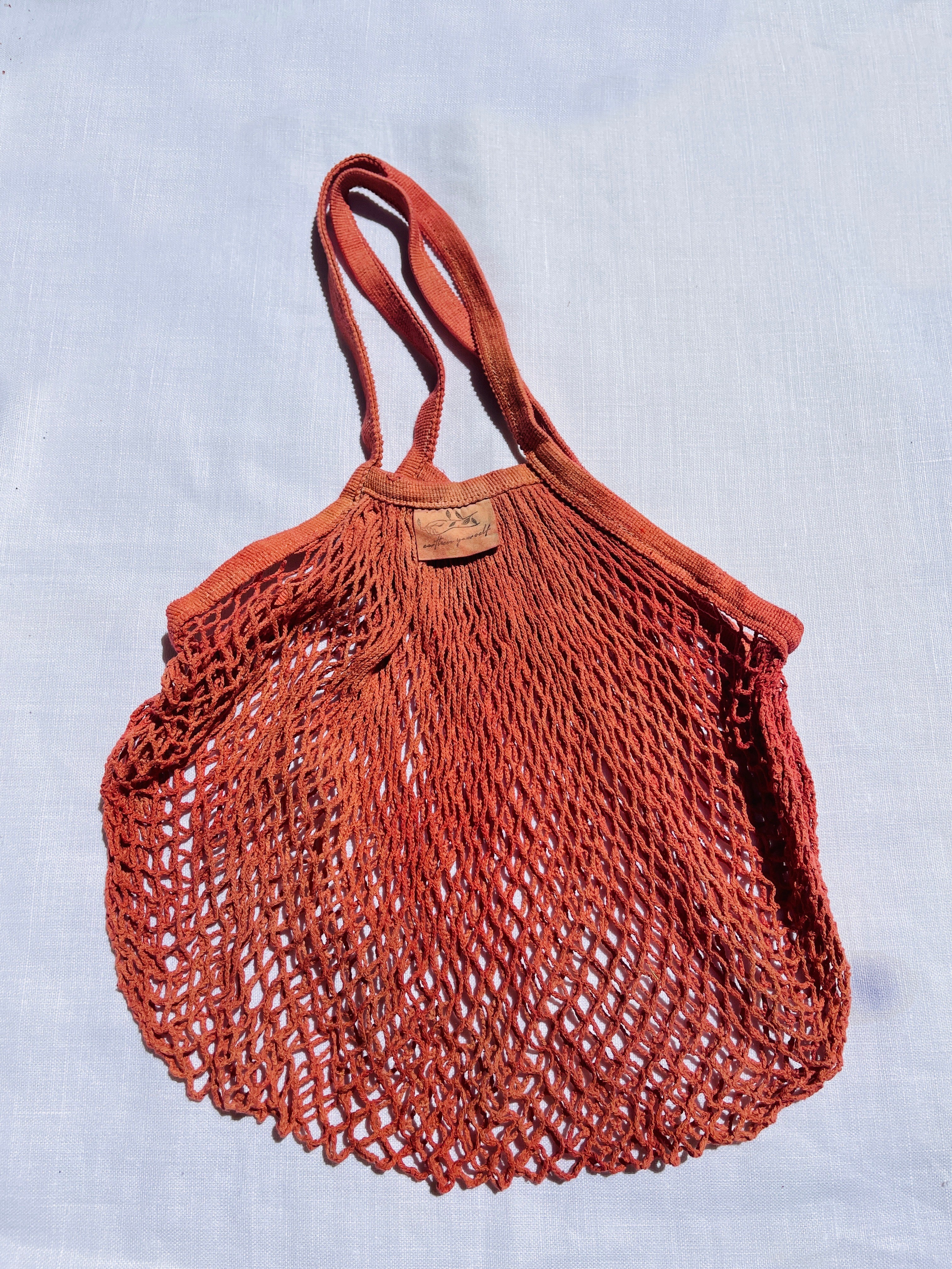 plant dyed cotton bags - earthen yourself